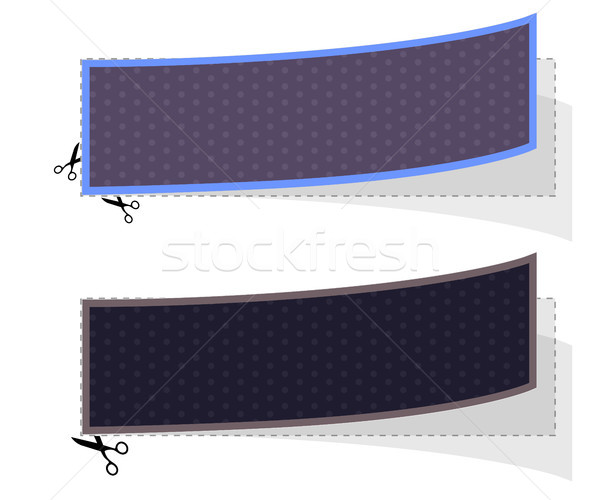 set of special dotted labels - hipster design Stock photo © place4design