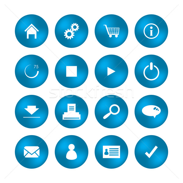 various web icons with special design Stock photo © place4design