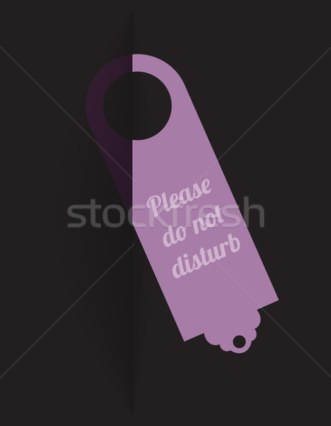 hotel do not disturb door hanger Stock photo © place4design