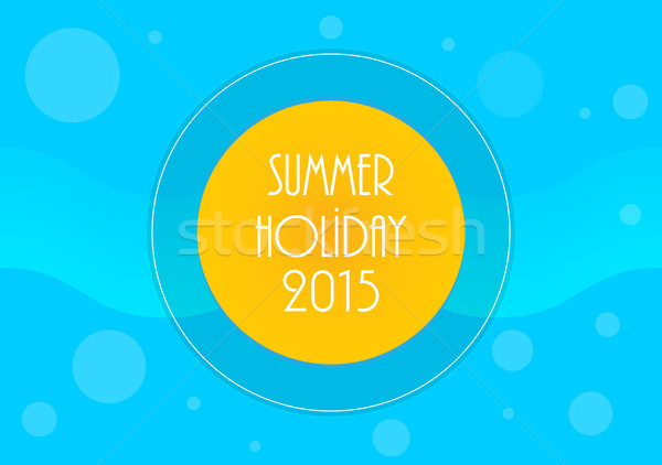 Summer holiday background, Vector illustration, eps10 Stock photo © place4design