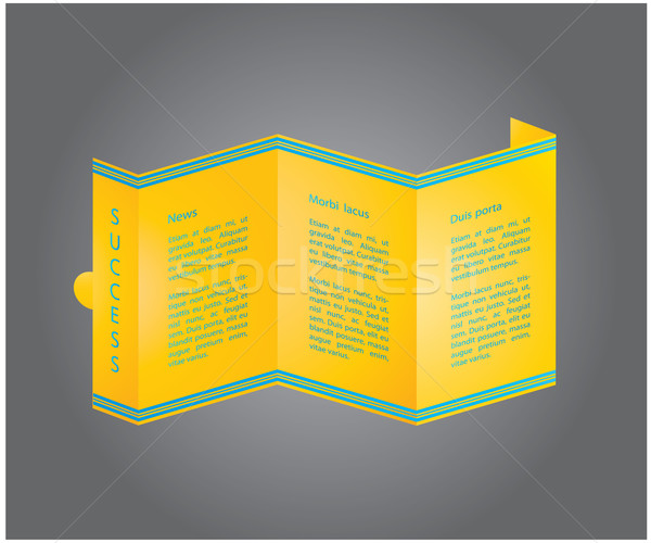 Brochure design for your business. Vector illustration. Stock photo © place4design