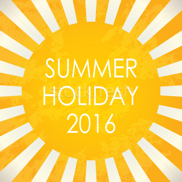 Summer background - 2016, vector illustration, EPS10 Stock photo © place4design