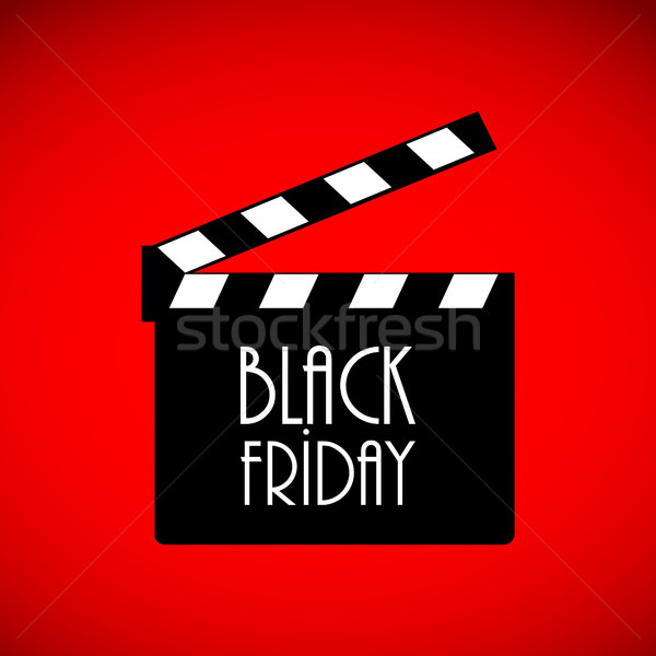 black friday advertising banner, movie night banner Stock photo © place4design