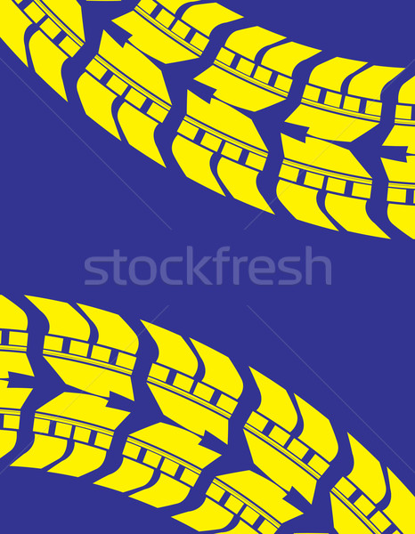 blue-yellow tire track background Stock photo © place4design