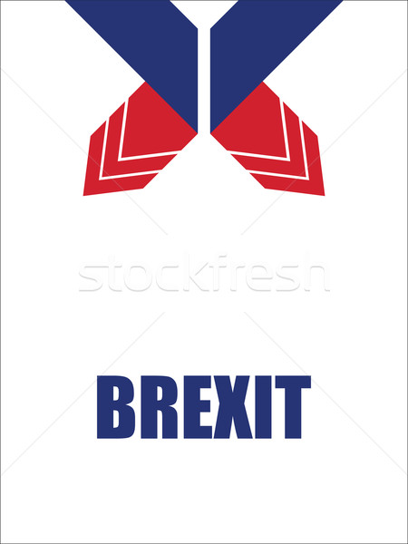 abstract origami design, brexit banners Stock photo © place4design