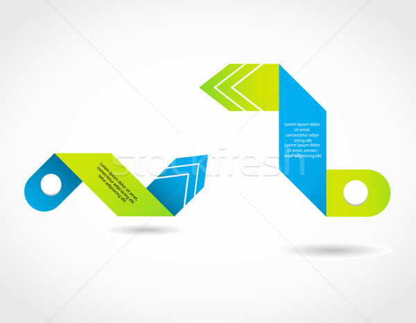 抽象的な 折り紙 吹き出し ベクトル デザイン 背景 ストックフォト © place4design
