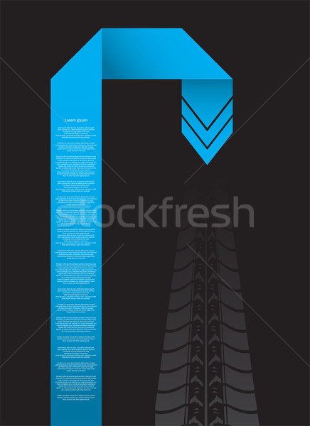 special flyer with tire design Stock photo © place4design