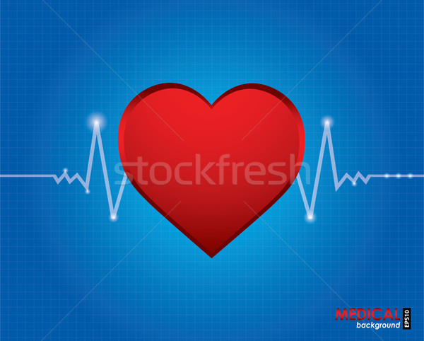 Elektrokardiogram specjalny projektu eps10 streszczenie medycznych Zdjęcia stock © place4design