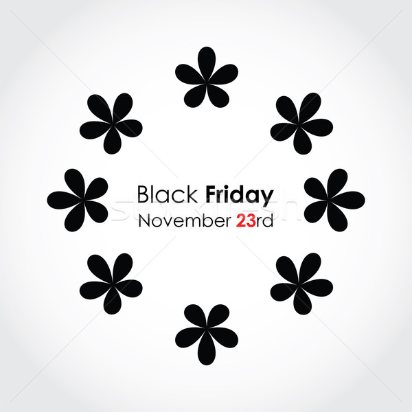 Besondere black friday floral Design abstrakten Schönheit Stock foto © place4design