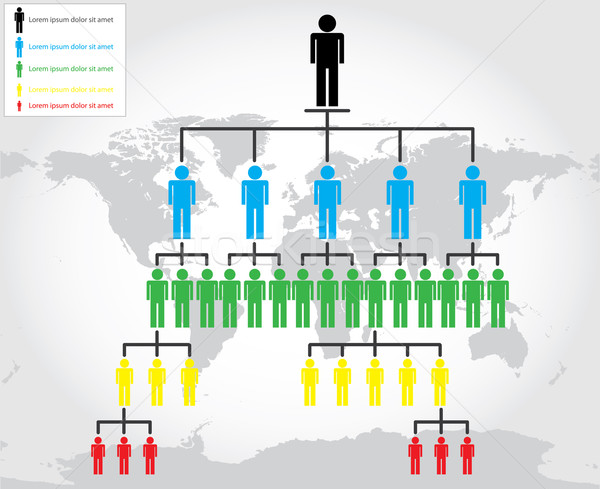 Szervezet diagram üzlet megbeszélés térkép háttér Stock fotó © place4design