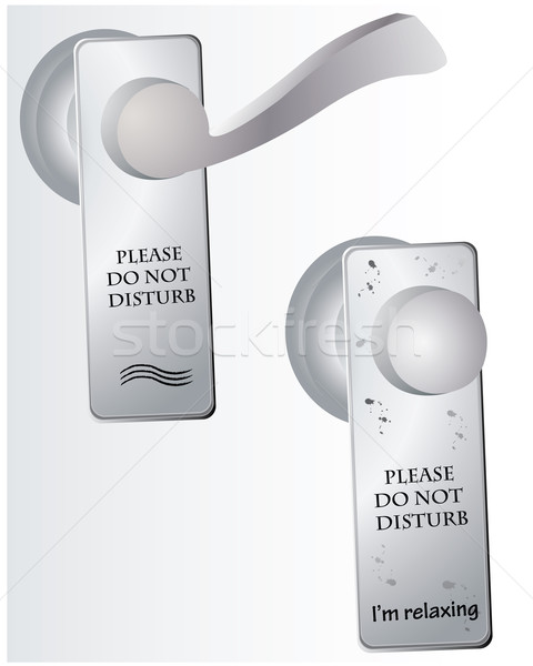 Do Not Disturb sign on door Stock photo © place4design