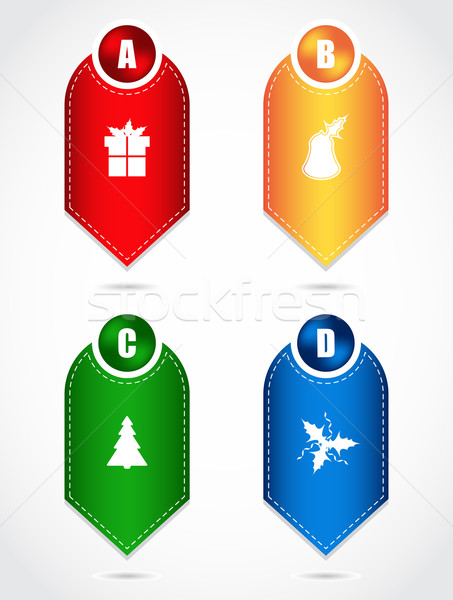 product labels with special christmas design Stock photo © place4design