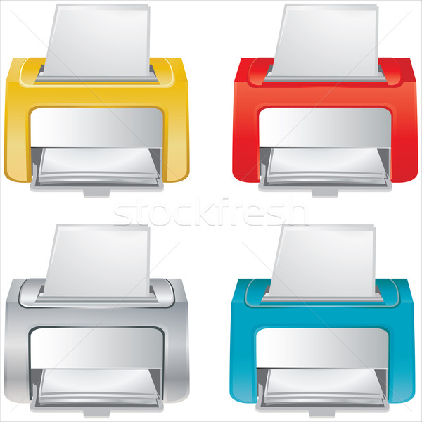 Small office device - vector - icon Stock photo © place4design