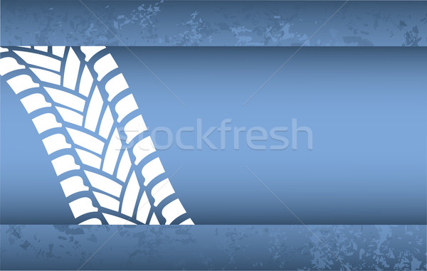 special blue grunge tire track background Stock photo © place4design