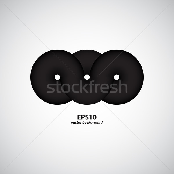 special black ribbon vector for your website Stock photo © place4design
