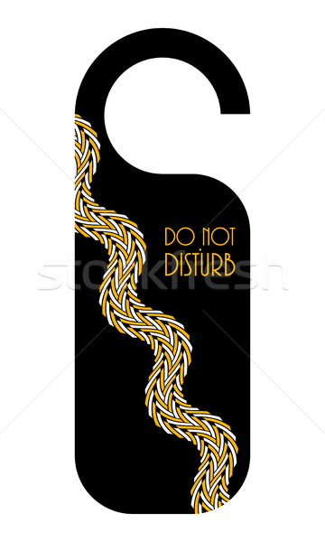 do not disturb hotel door knob, door hanger with special design Stock photo © place4design