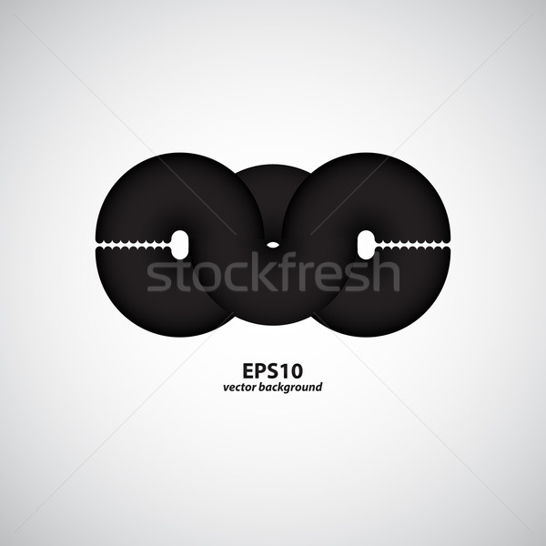 special black ribbon vector for your website Stock photo © place4design