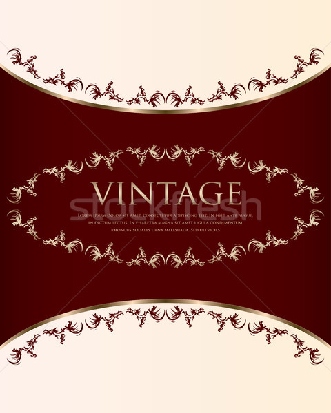 Floreale vintage vettore formato design Foto d'archivio © place4design