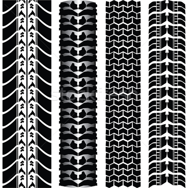 Various automobile tyres - vector  Stock photo © place4design