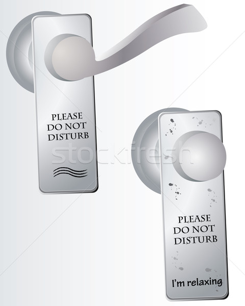 Do Not Disturb sign on door  Stock photo © place4design