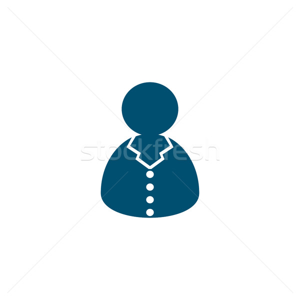customer support icon, special flat callcenter operator Stock photo © place4design