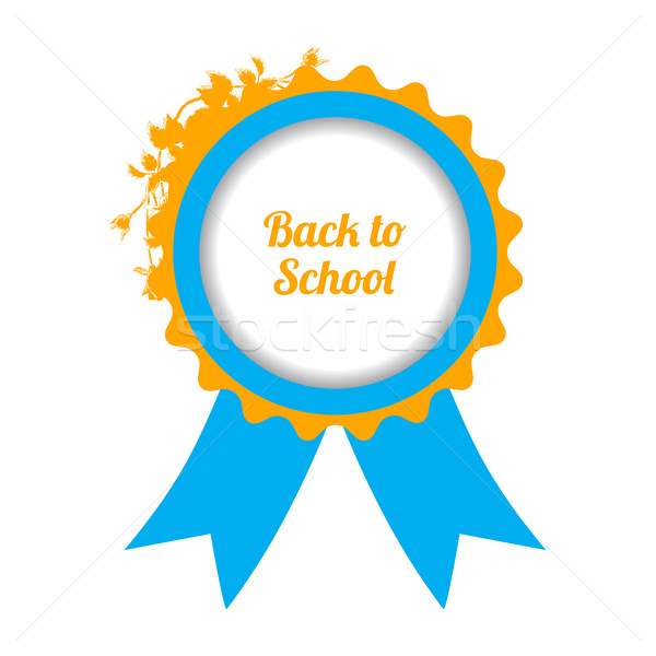back to school sign with special floral design Stock photo © place4design