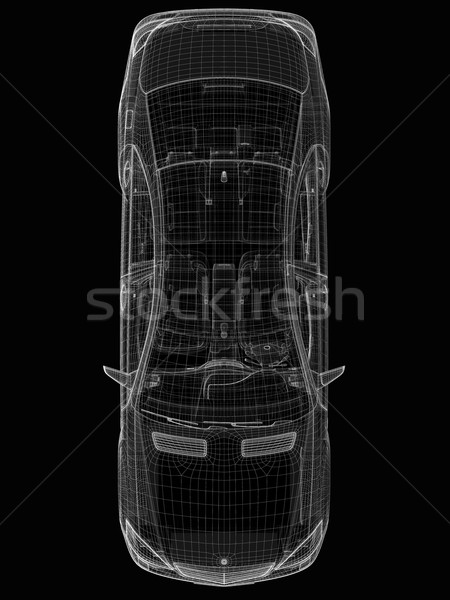 car 3D model Stock photo © podsolnukh