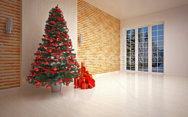 Christmas  interior Stock photo © podsolnukh
