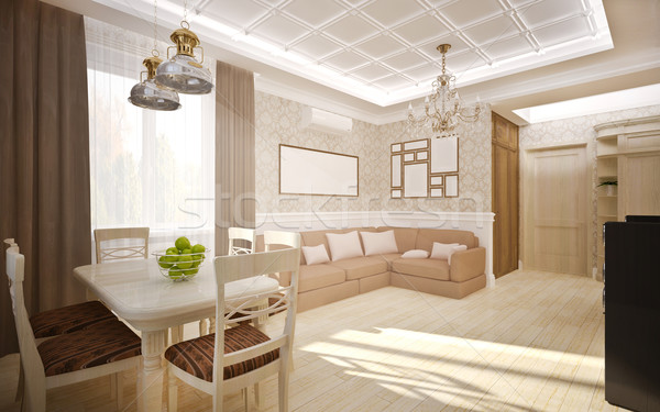 интерьер классический стиль классический гостиной бизнеса Сток-фото © podsolnukh