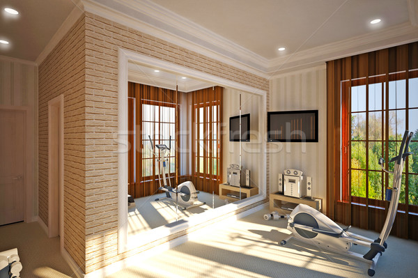 interior design Sport hall Stock photo © podsolnukh