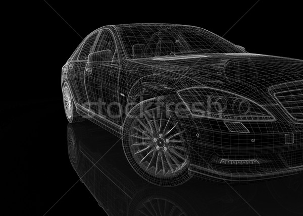 Car 3D model Stock photo © podsolnukh