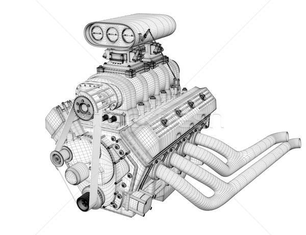 Gasoline engine Stock photo © podsolnukh