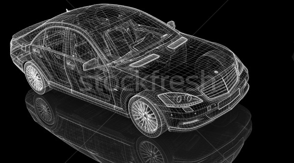 Car 3D model Stock photo © podsolnukh