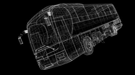 汽車 3D 模型 身體 結構 線 商業照片 © podsolnukh