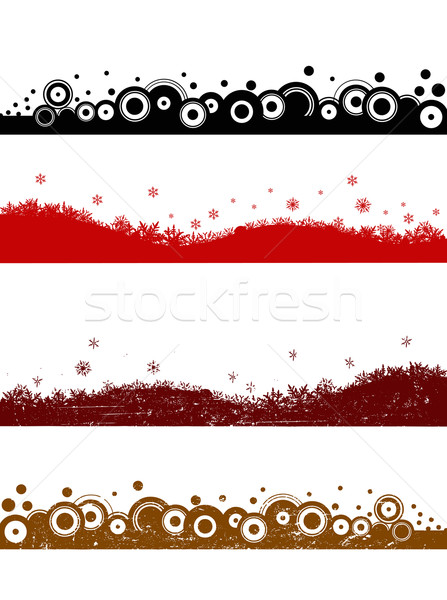 4 Landscape Vector Graphics Stock photo © PokerMan