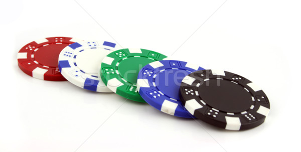 Poker Chips on an isolated background Stock photo © PokerMan