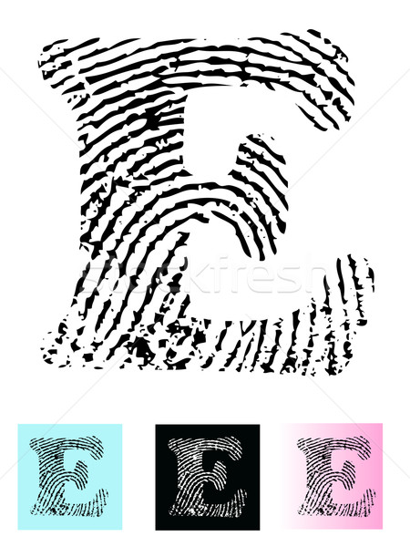指紋 アルファベット 詳しい 手紙 ストックフォト © PokerMan