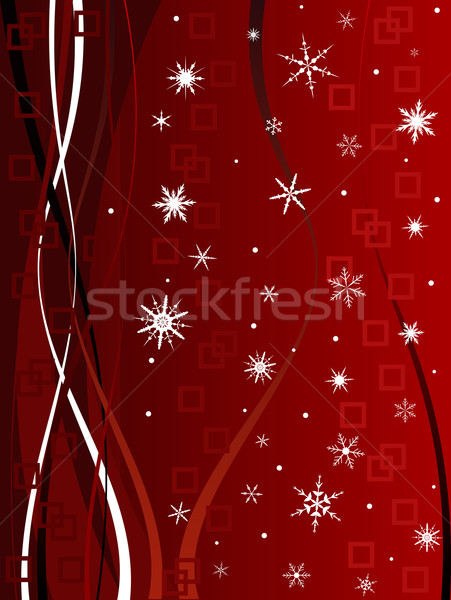 Nobel Weihnachten Quadrate Wirbel Schneeflocken Stock foto © PokerMan