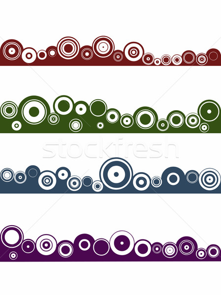 4 Landscape circle elements   Stock photo © PokerMan