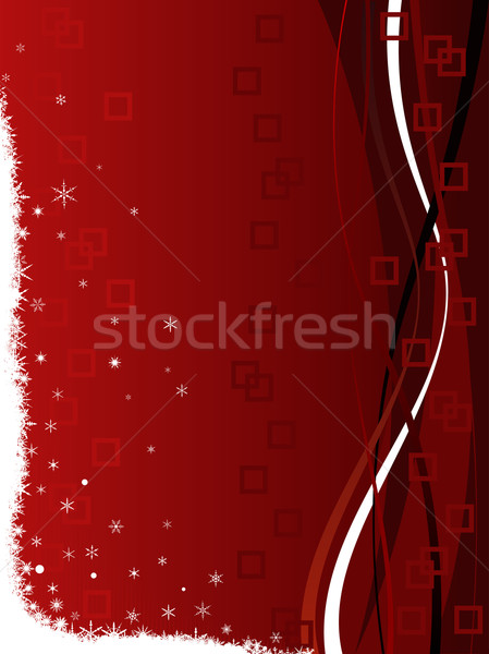 Stílusos karácsony ünnepi négyzetek örvények hópelyhek Stock fotó © PokerMan