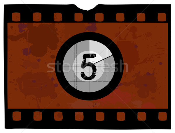Film Countdown keine Rahmen Bildschirm Stock foto © PokerMan