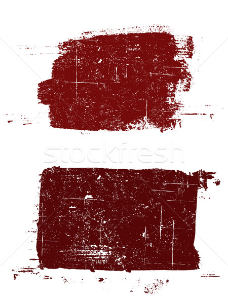 Grunge elements  2 Grunged Squares Stock photo © PokerMan