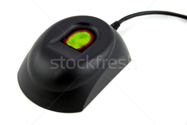Biometric Device with Green and Red Fingerprint Stock photo © PokerMan