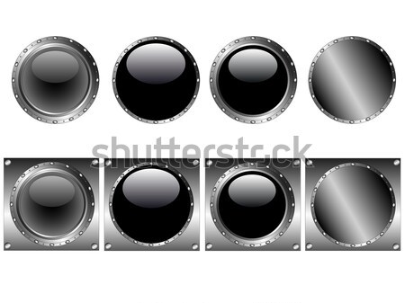 黒 ウェブ ボタン 抽象的な キーを押します ボタン ストックフォト © PokerMan
