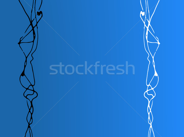 Schwarz weiß zufällig Zeilen blau Hintergrund Grafik Stock foto © PokerMan