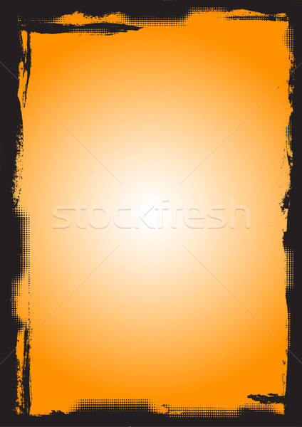 Full Page black border with fading circles Stock photo © PokerMan