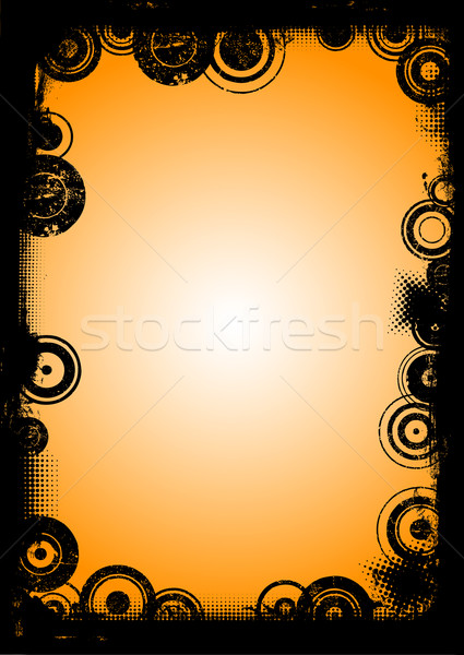 Black Border with Circles 5 Stock photo © PokerMan