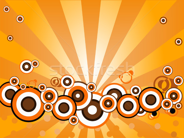 Orange Blazing circles Stock photo © PokerMan
