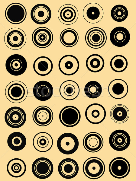 35 Circle Graphic Elements Stock photo © PokerMan