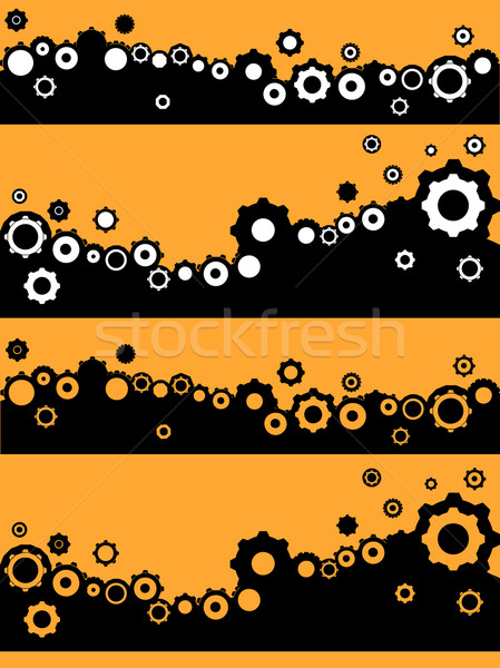 Industrielle graphique roues tous les deux [[stock_photo]] © PokerMan